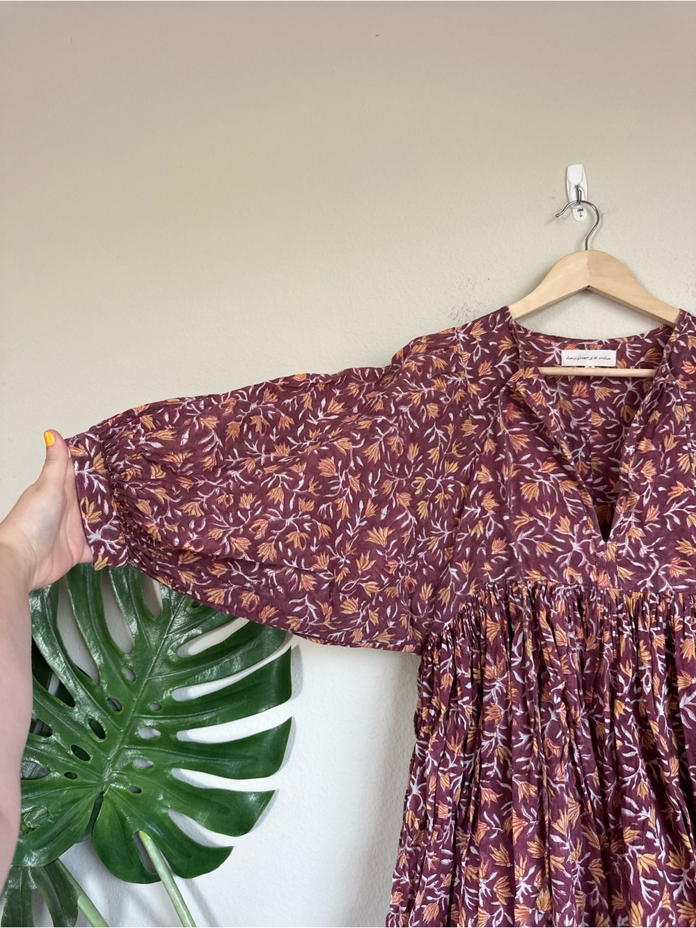 Daughters of India Kyra Midi Dress in Sumac - Picture 7 of 16